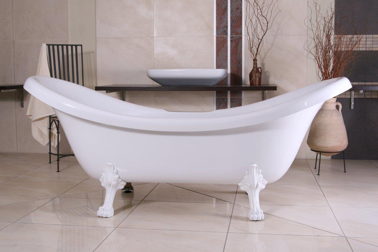 Badewanne freistehend von Casa Padrino Freistehende Luxus Badewanne im Barock Antik Stil von Casa Padrino
